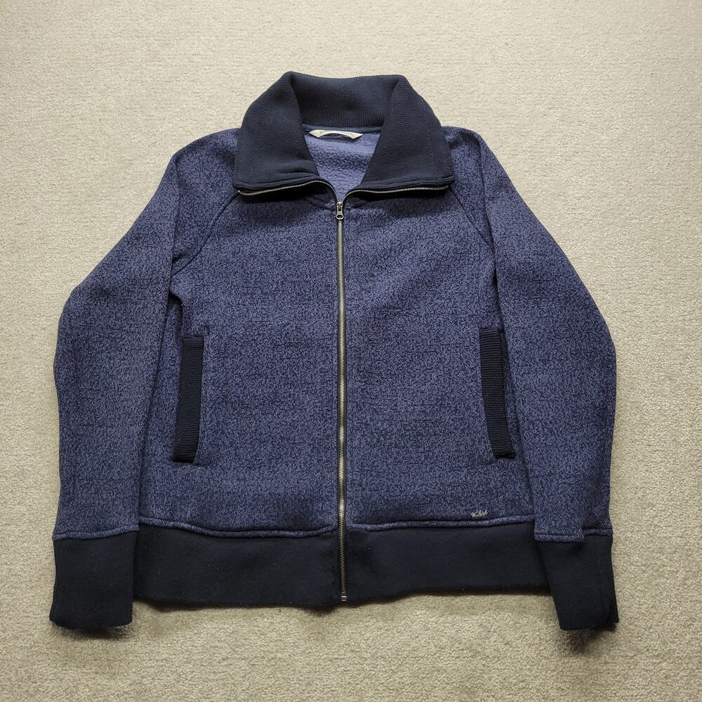 Vintage Woolrich Women’s Large Blue Full Zip Fleece Sweater Jacket